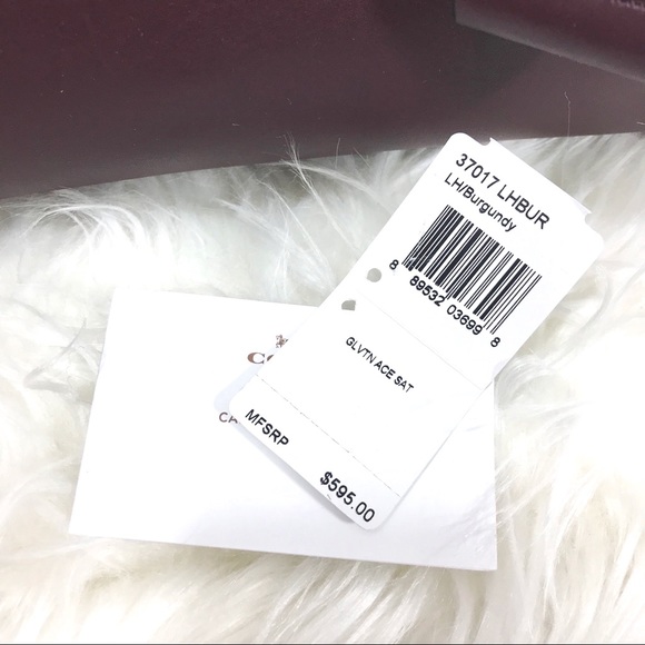 Coach Ace Satchel Glovetanned Leather Burgundy - Picture 5 of 14